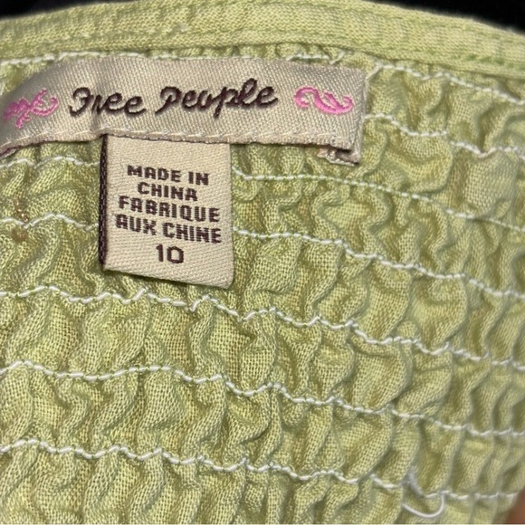 BOGO Free People Smocked Spaghetti Strap Dress Size 10 - Picture 9 of 10